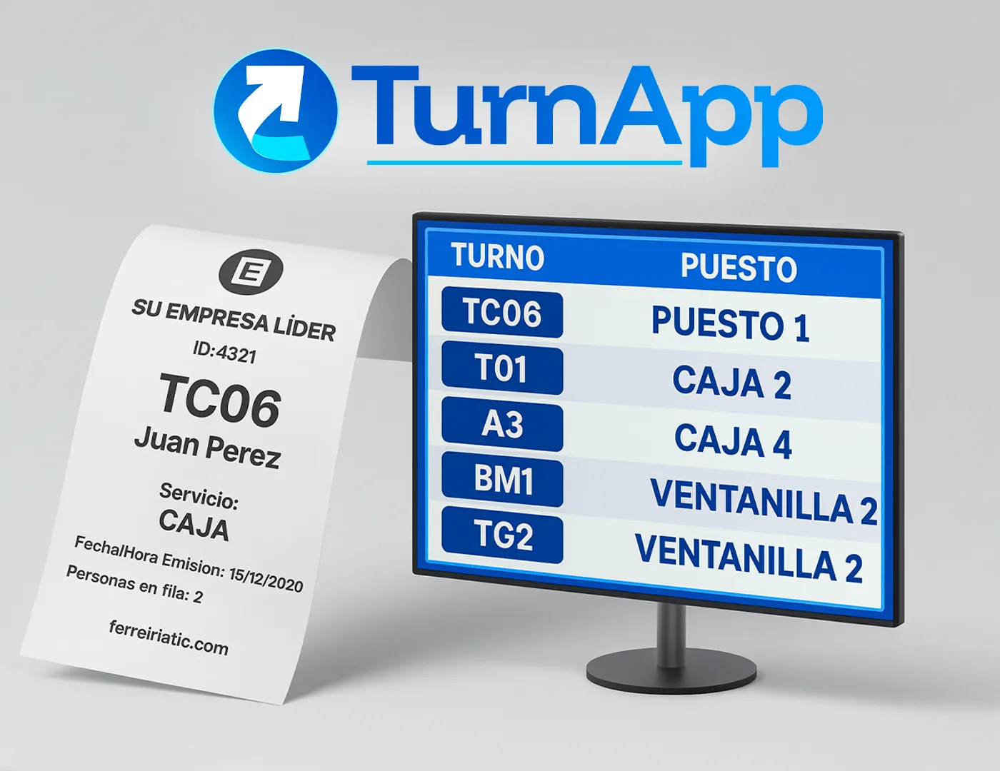 Panel de Control del Producto TurnApp